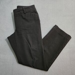 Ann Taylor Women 4P Black Curvy Mid Rise Straight Leg Ankle Dress Pants